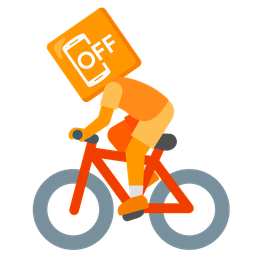 bicycle and mobile phone off