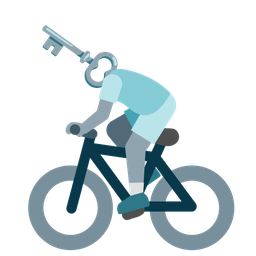 bicycle and old key