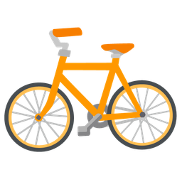 bicycle and orange heart