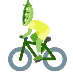 bicycle and pea pod