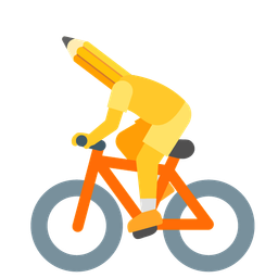 bicycle and pencil