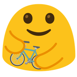 bicycle and people hugging