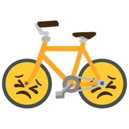 bicycle and persevering face