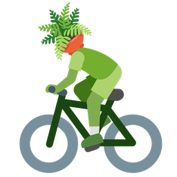 bicycle and potted plant