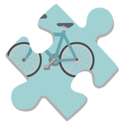 bicycle and puzzle piece