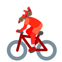 bicycle and racing car