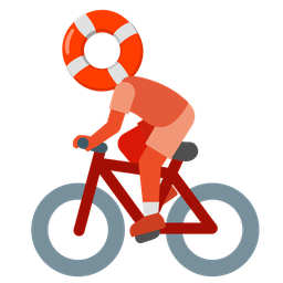 bicycle and ring buoy