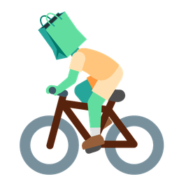 bicycle and shopping bags