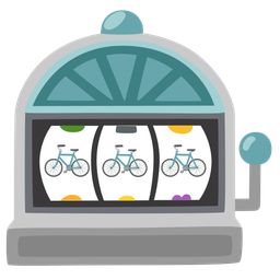 bicycle and slot machine