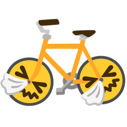 bicycle and sneezing face