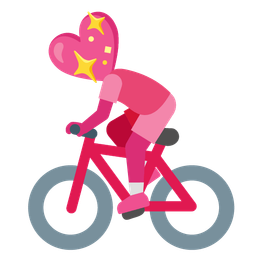 bicycle and sparkling heart