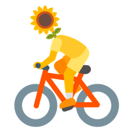 bicycle and sunflower