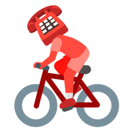 bicycle and telephone