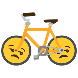 bicycle and unamused face