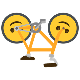 Bicycle and Upside-down face