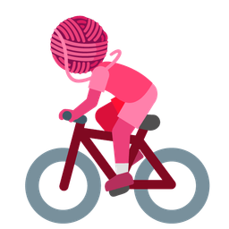 bicycle and yarn