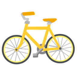 bicycle and yellow heart
