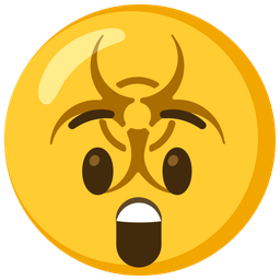 biohazard and astonished face