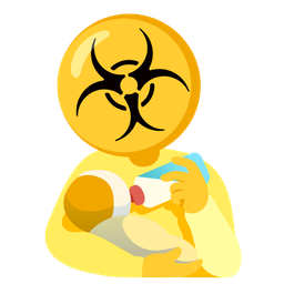 biohazard and baby bottle