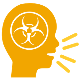 biohazard and busts in silhouette