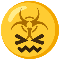 biohazard and confounded face