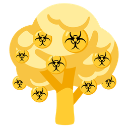 biohazard and deciduous tree