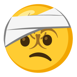 biohazard and face with head-bandage