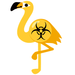 biohazard and flamingo
