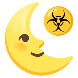 biohazard and last quarter moon face