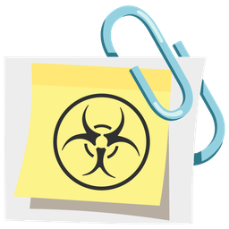 biohazard and linked paperclips