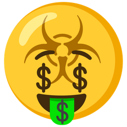 Biohazard and Money-mouth face