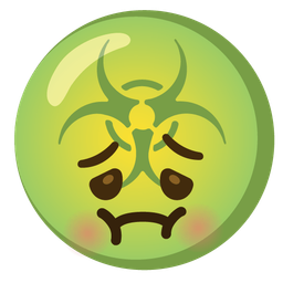 biohazard and nauseated face