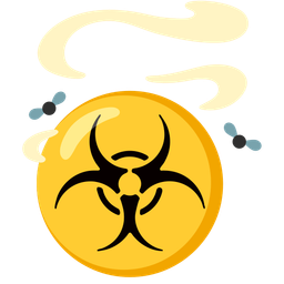 biohazard and pile of poo