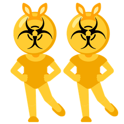 biohazard and rabbit face