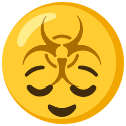 biohazard and relieved face