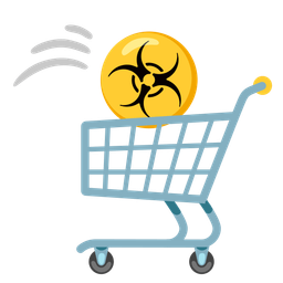 biohazard and shopping cart