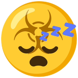 biohazard and sleeping face