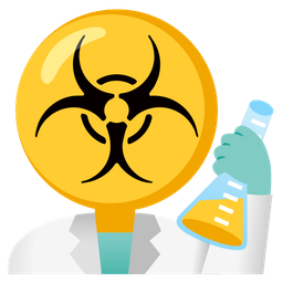 biohazard and test tube