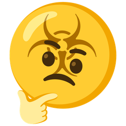 biohazard and thinking face