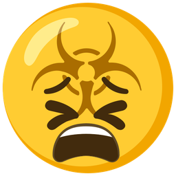 biohazard and tired face