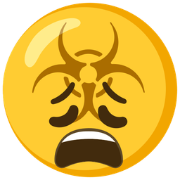 biohazard and weary face