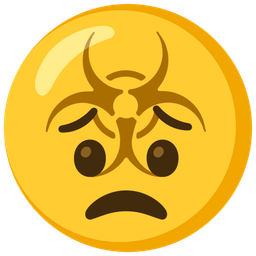 biohazard and worried face