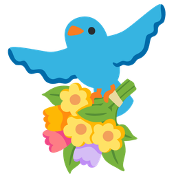 bird and bouquet