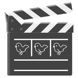 bird and clapper board