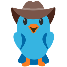 bird and cowboy hat face