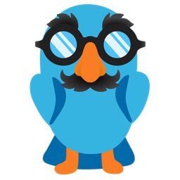 bird and disguised face