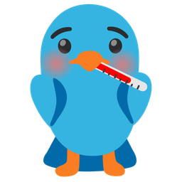 bird and face with thermometer