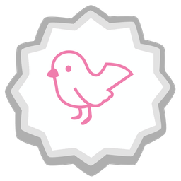 bird and fish cake with swirl