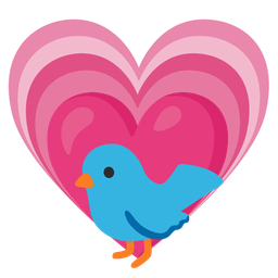 bird and growing heart