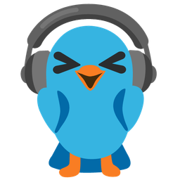 bird and headphone